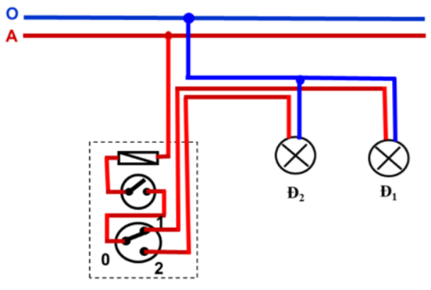 Công nghệ 6 Bài 10: Thực hành: Lắp mạch điện một công tắc ba cực điều khiển hai đèn | Giải bài tập Công nghệ lớp 6