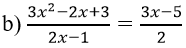 Giải các phương trình 3x+4 / x-2 - 1 / x+2 = (4 / x^2 - 4) + 3 | Giải bài tập Toán 10