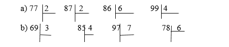 Giải Toán 3 Chia số có hai chữ số cho số có một chữ số (tiếp theo)  trang 71 | Giải bài tập Toán lớp 3