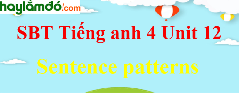 Giải Sách bài tập Tiếng Anh lớp 4 Unit 12 Sentence patterns trang 49