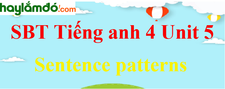 Giải Sách bài tập Tiếng Anh lớp 4 Unit 5 Sentence patterns trang 21-22