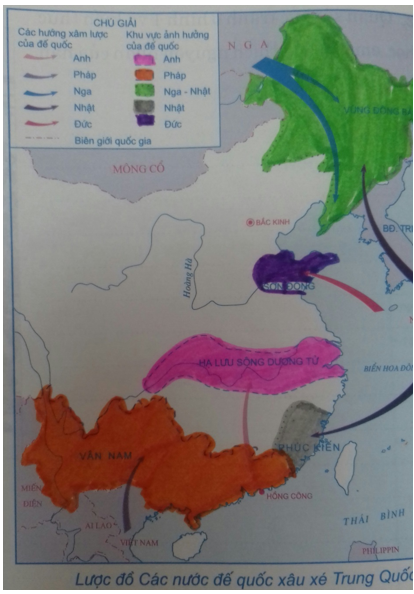 Tập bản đồ Lịch Sử 8 Bài 10: Trung Quốc giữa thế kỉ 19 - Đầu thế kỉ 20 | Giải tập bản đồ Lịch Sử lớp 8