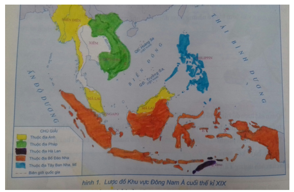 Tập bản đồ Lịch Sử 8 Bài 11: Các nước Đông Nam Á cuối thế kỉ 19 - đầu thế kỉ 20 | Giải tập bản đồ Lịch Sử lớp 8