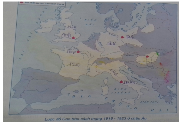 Tập bản đồ Lịch Sử 8 Bài 17: Châu Âu giữa hai cuộc chiến tranh thế giới (1918 - 1939) | Giải tập bản đồ Lịch Sử lớp 8