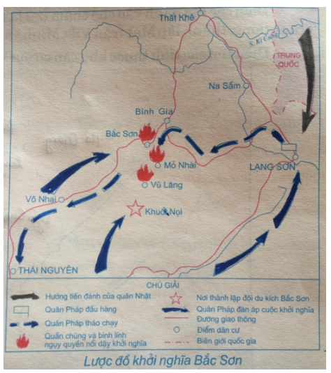 Tập bản đồ Lịch Sử 9 Bài 21: Việt Nam trong những năm 1939 - 1945 | Giải tập bản đồ Lịch Sử lớp 9