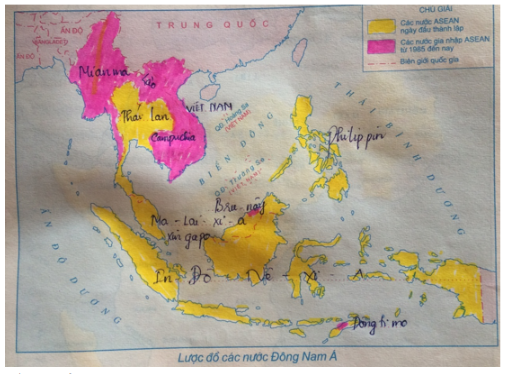 Tập bản đồ Lịch Sử 9 Bài 5: Các nước Đông Nam Á | Giải tập bản đồ Lịch Sử lớp 9
