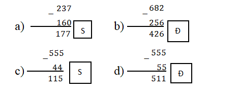 Giải Vở bài tập Toán 3 Bài 6: Trừ các số có ba chữ số (có nhớ một lần) 8  | Giải vở bài tập Toán lớp 3
