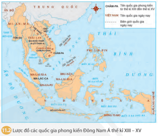 Lý thuyết Lịch Sử 7 Chân trời sáng tạo Bài 11: Khái quát về Đông Nam Á từ nửa sau thế kỉ X đến nửa đầu thế kỉ XVI