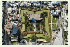 Đây là hình ảnh chụp từ trên không về di tích thành Điện Hải thuộc thành phố Đà Nẵng