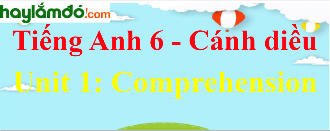 Giải Tiếng Anh lớp 6 Unit 1 Comprehension trang 16