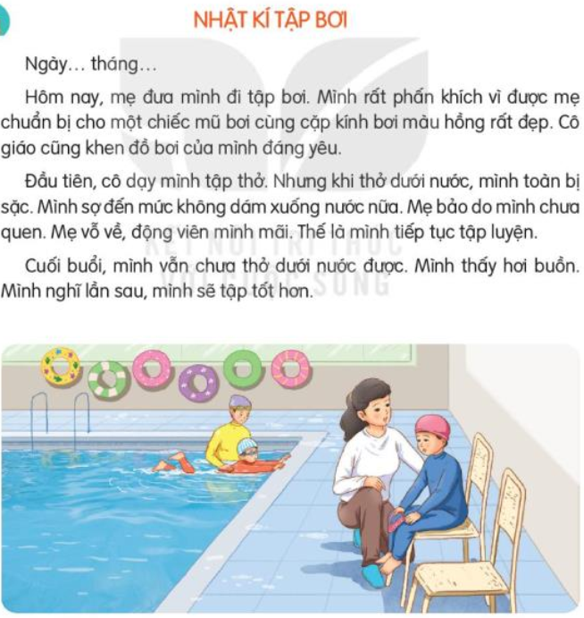 Tiếng Việt lớp 3 Tập 1 Bài 5 Nhật kí tập bơi Kết nối tri thức