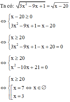 Cách giải phương trình chứa căn thức lớp 9 cực hay | Toán lớp 9