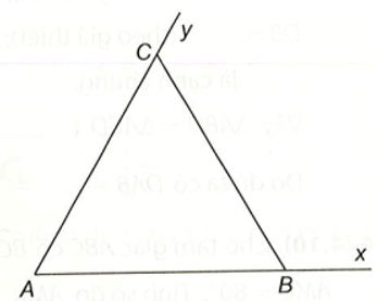 Cho tam giác ABC và cho Bx, Cy lần lượt là các tia đối của các tia Ba, CA