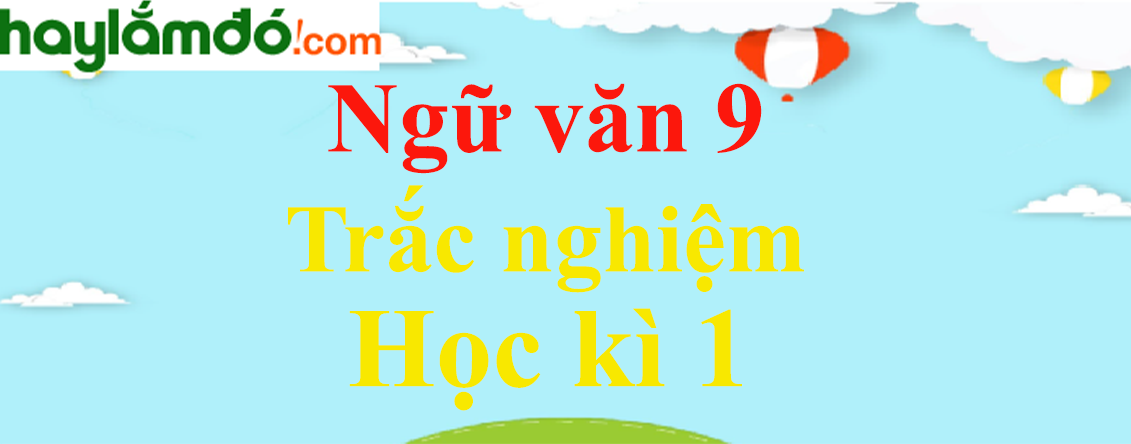 Câu hỏi trắc nghiệm Ngữ văn lớp 9 Học kì 1 có đáp án