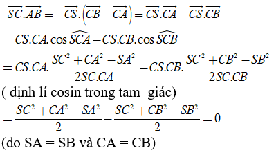 Cách tính tích vô hướng của hai vectơ hay, chi tiết - Toán lớp 11