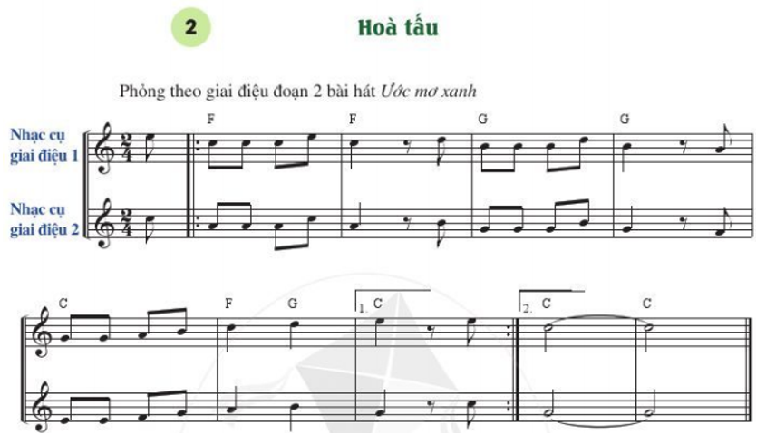 Soạn Âm nhạc lớp 6 trang 51, 52 Thể hiện tiết tấu Hòa tấu