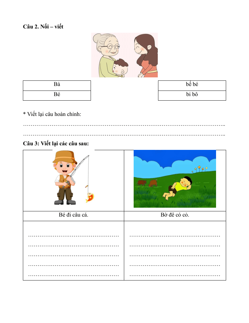 Bài tập cuối tuần Tiếng Việt lớp 1 Cánh diều (có đáp án) | Đề kiểm tra cuối tuần Tiếng Việt lớp 1
