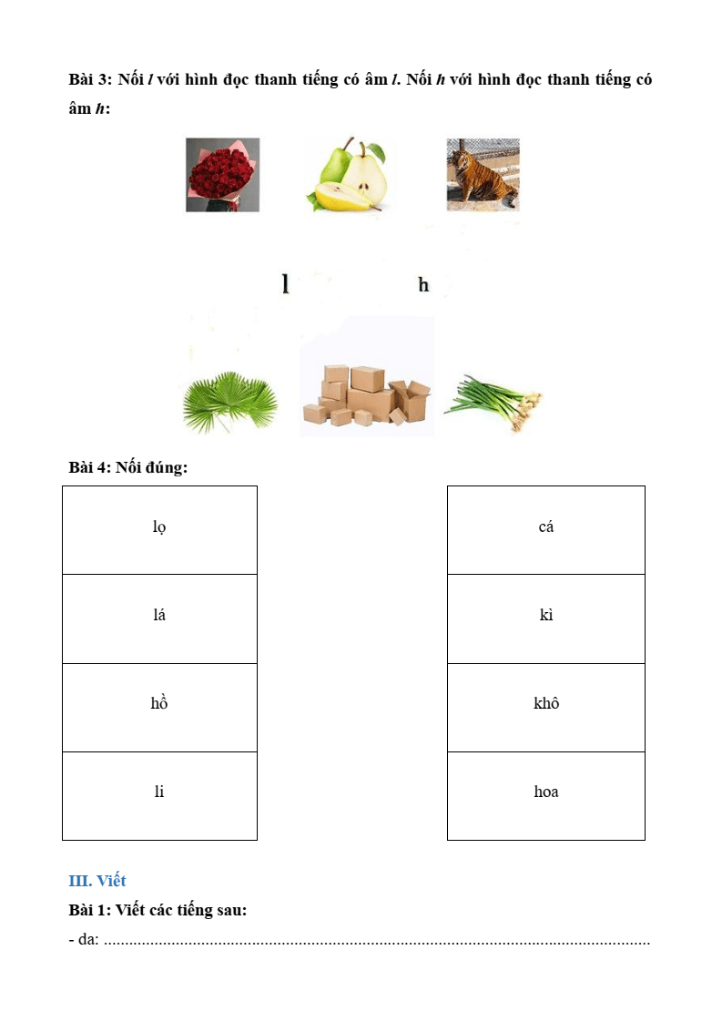 Bài tập cuối tuần Tiếng Việt lớp 1 Chân trời sáng tạo (có đáp án) | Đề kiểm tra cuối tuần Tiếng Việt lớp 1