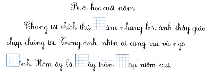 Bài tập cuối tuần Tiếng Việt lớp 1 Tuần 26 Chân trời sáng tạo (có đáp án) | Đề kiểm tra cuối tuần Tiếng Việt lớp 1