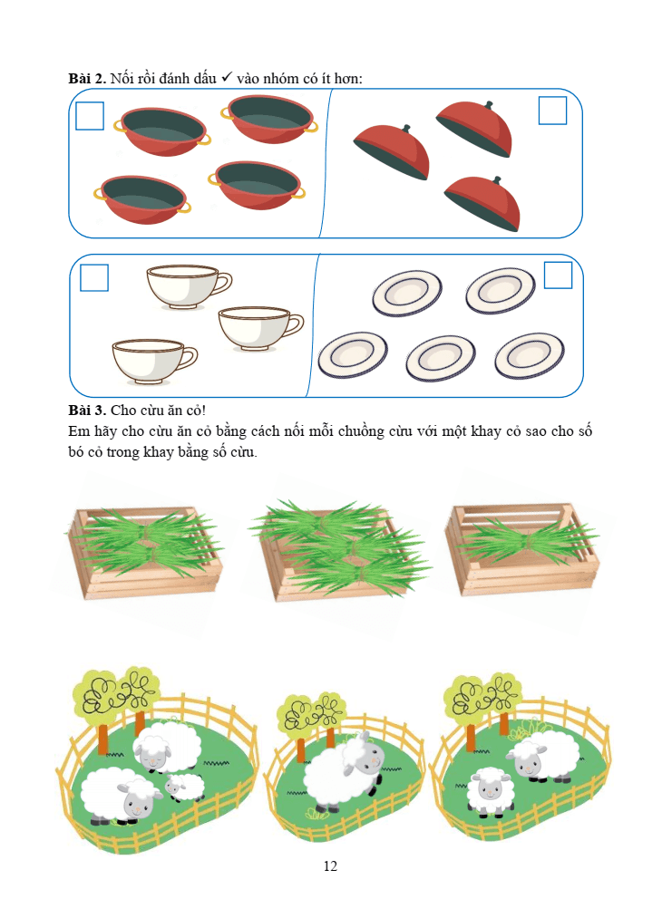 Bài tập cuối tuần Toán lớp 1 Kết nối tri thức (có đáp án) | Đề kiểm tra cuối tuần Toán lớp 1