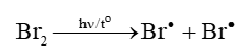 Viết phương trình hoá học của phản ứng giữa hexane với nước bromine