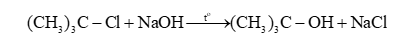 Viết phương trình hoá học phản ứng thuỷ phân chloroethane và 2 – chloro – 2 – methylpropane