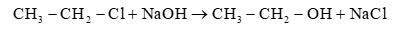 Viết phương trình hoá học phản ứng thuỷ phân chloroethane và 2 – chloro – 2 – methylpropane