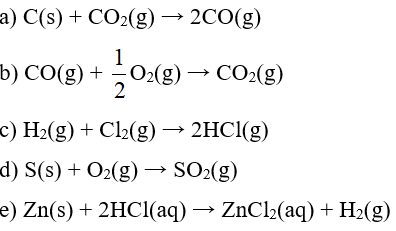 Em hãy dự đoán phản ứng nào có ∆S > 0, ∆S < 0 và ∆S ≈ 0 Giải thích