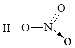 Về công thức cấu tạo của nitric acid HNO3 trong giao diện ChemSketch