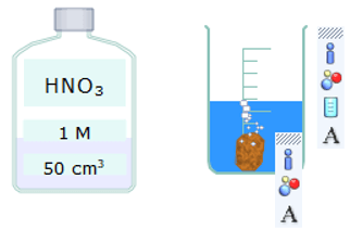 Sử dụng thẻ New để mô phỏng thí nghiệm copper tác dụng với dung dịch nitric acid
