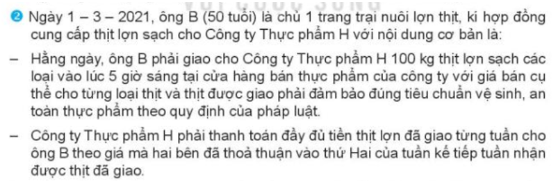 Trong trường hợp 2, theo em: Nghĩa vụ của các bên phát sinh trên cơ sở