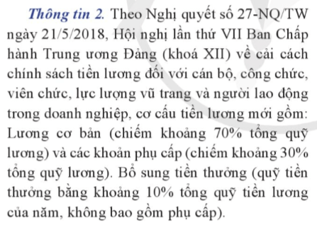 Hãy trình bày hiểu biết của em về lương cơ bản các khoản phụ cấp quỹ tiền thưởng