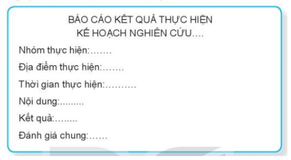 Bài tập nghiên cứu Em hãy lập và thực hiện hiện kế hoạch nghiên cứu