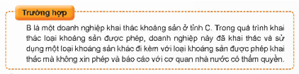 Hành vi khai thác và sử dụng loại khoáng sản đi kèm với loại khoáng sản được phép khai thác