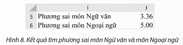 Tính các đặc trưng về độ phần tán của dữ liệu bởi khoảng biến thiên và phương sai