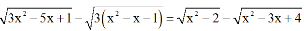 Cách giải phương trình vô tỉ bằng phương pháp sử dụng biểu thức liên hợp cực hay | Bài tập Toán 9 chọn lọc có giải chi tiết