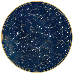 Xác định được các chòm sao trên bản đồ sao