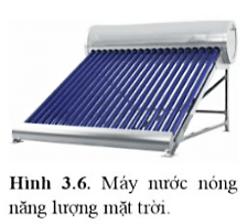 Máy nước nóng năng lượng Mặt Trời (hình 3.6) có chức năng gì và hoạt động như thế nào?