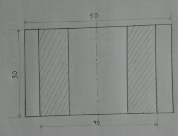 Hãy vẽ hình cắt của vật thể hình 10.10 theo tỉ lệ 2:1