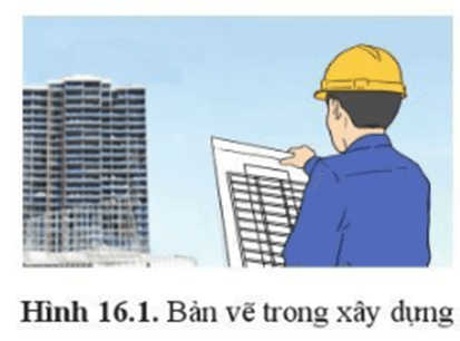 Quan sát hình 16.1 và cho biết bản vẽ xây dựng đóng vai trò gì trong quá trình xây dựng một ngôi nhà