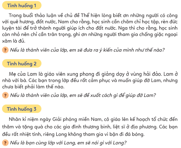 Đạo đức lớp 5 Bài 1: Em biết ơn những người có công với quê hương, đất nước - Cánh diều