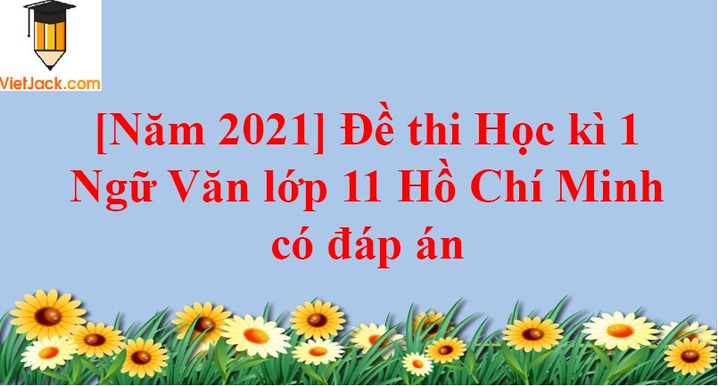 [Năm 2024] Đề thi Học kì 1 Ngữ Văn lớp 11 Hồ Chí Minh có đáp án (10 đề)