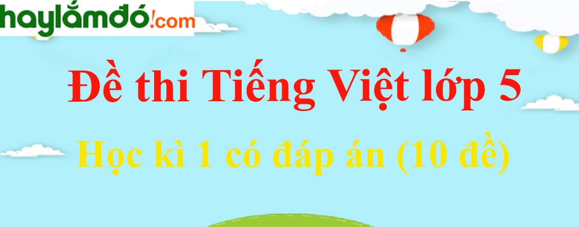 Đề thi Học kì 1 Tiếng Việt lớp 5 có đáp án (20 đề) năm 2023