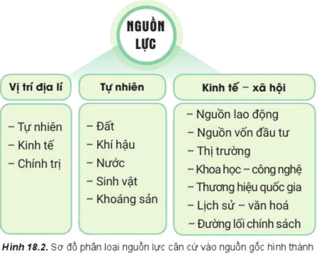 Lý thuyết Địa Lí 10 Cánh diều Bài 18: Các nguồn lực phát triển kinh tế (ảnh 2)