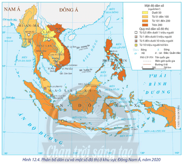 Lý thuyết Địa Lí 11 Bài 12: Tự nhiên, dân cư, xã hội và kinh tế Đông Nam Á