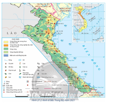 Dựa vào hình 27.2 và thông tin trong bài, hãy trình bày một số đặc điểm nổi bật về nông nghiệp