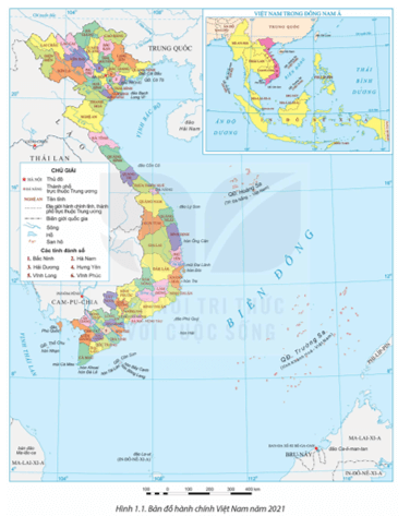 Dựa vào thông tin mục 2 và hình 1.1, 1.2, hãy trình bày đặc điểm phạm vi lãnh thổ Việt Nam