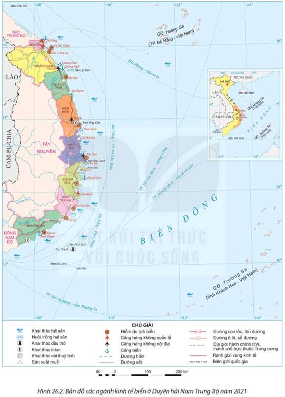 Lý thuyết Địa Lí 12 Bài 26: Phát triển kinh tế biển ở Duyên hải Nam Trung Bộ | Kết nối tri thức