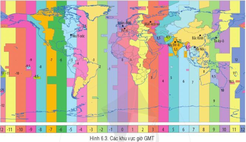 Lý thuyết Địa Lí 6 Bài 6: Chuyển động tự quay quanh trục của Trái Đất và các hệ quả địa lí | Cánh diều