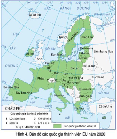Lý thuyết Địa Lí 7 Kết nối tri thức Bài 4: Liên minh Châu Âu